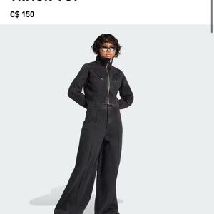 Adidas black jean jacket xs with tags